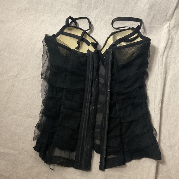 Sheer Black Corset - Picture 4 of 8